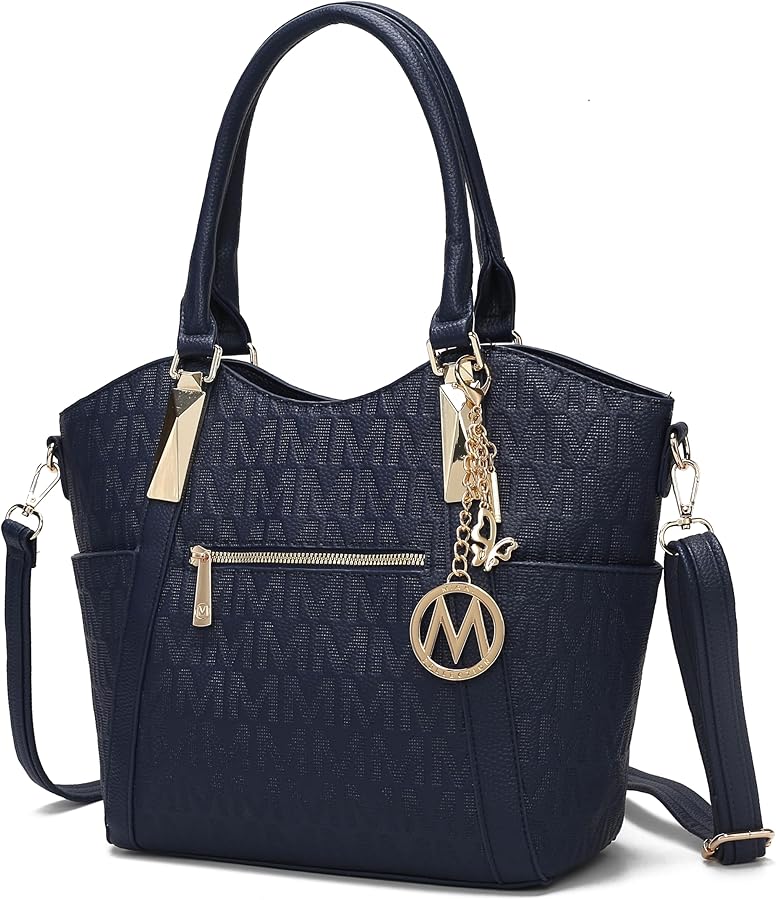 MKF Collection Tote Bag for Women Vegan Leather Satchel Handbag Crossbody Top-Handle Purse, Ladies Shoulder Bag By Mia K