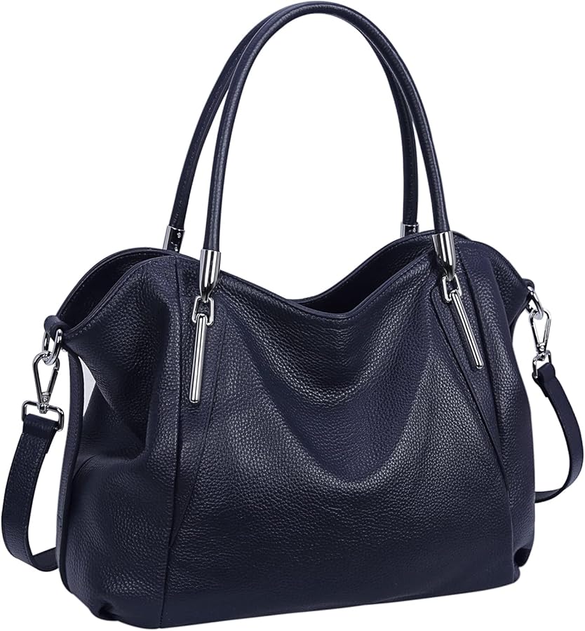 HESHE Leather Purses for Women Designer Handbags Hobo Crossbody Shoulder Bag Satchel Handbag Work Tote Bags
