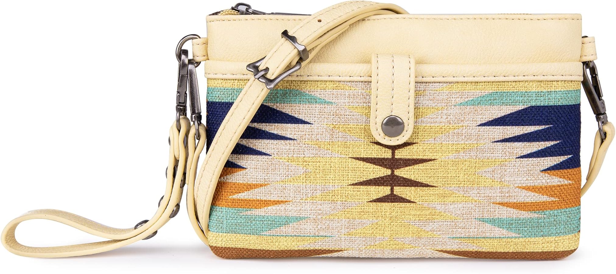 Wrangler Western Cowhide Crossbody Bags for Women Clutch Wristlet Purse