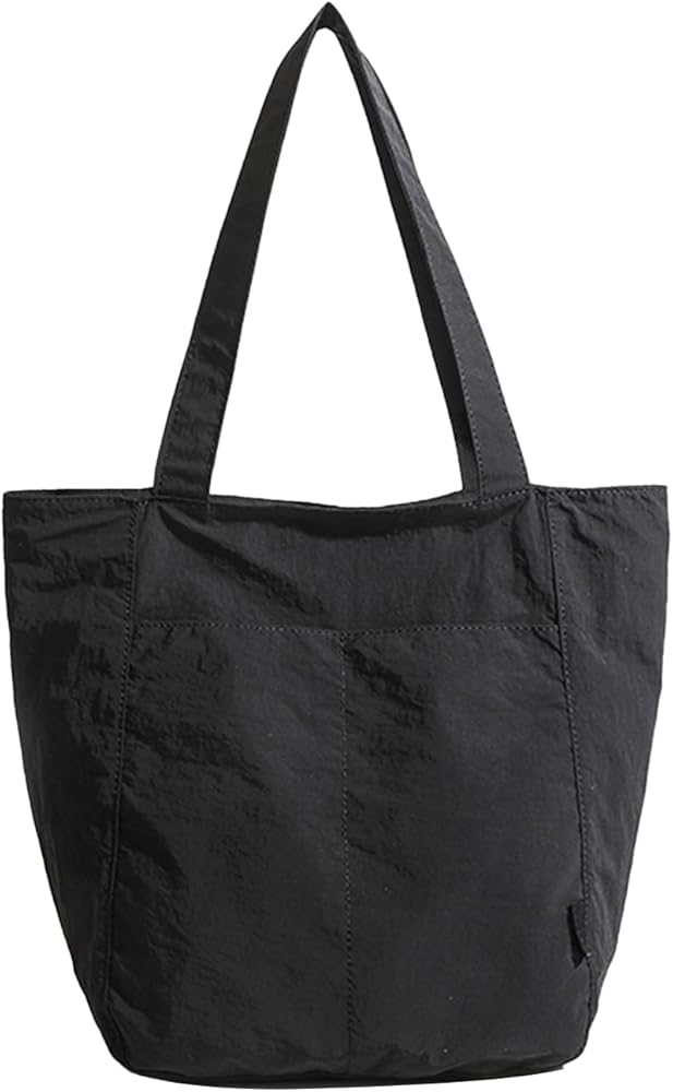 Barsine Tote Bag for Women Men Tote Purses and Handbags Lightweight Nylon Shoulder Bag for Work Travel Gym Yoga Dance