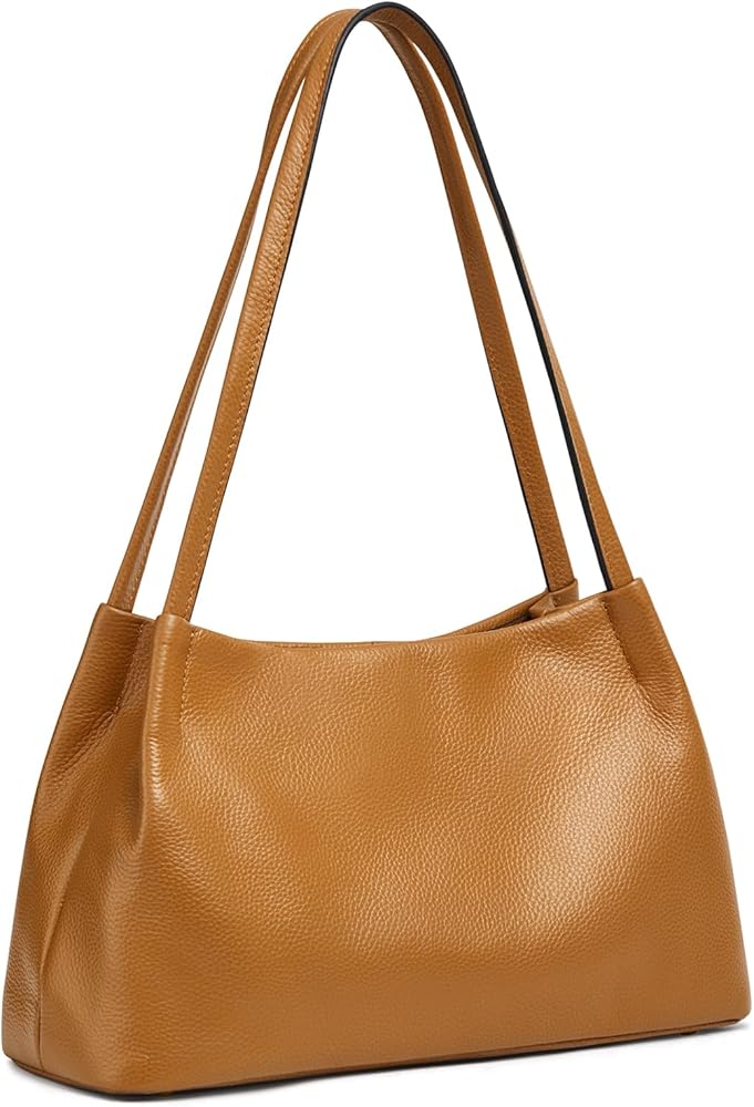 Kattee Leather Purses and Handbags for Women, Soft Genuine Leather Shoulder Hobo Bags with Top Magnetic Snap Closure