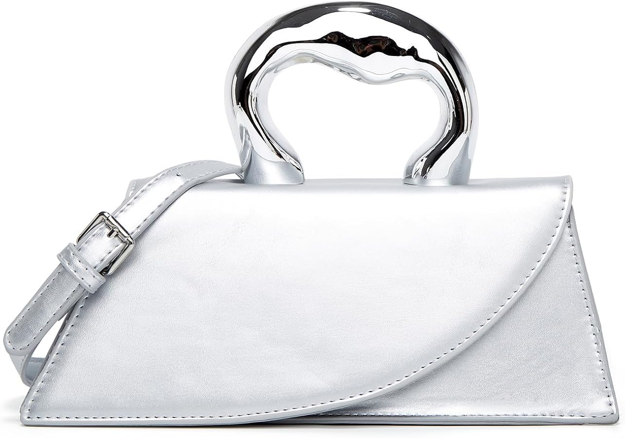 Small Silver Bag Crossbody Bags Satchels Y2K Evening Bags Handbag for Women Hobo Bags Shoulder Bags Tote Bag for Women 2024