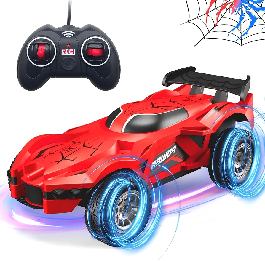Spider Remote Control Car for Boys 4-7, Spider Toys for Boys 4-6, Toys for Ages 5-7, Spider Remote Control Truck, Christmas&Birthday Gifts for 3 4 5 6 7 8 Year Old Boys, Stocking Fillers