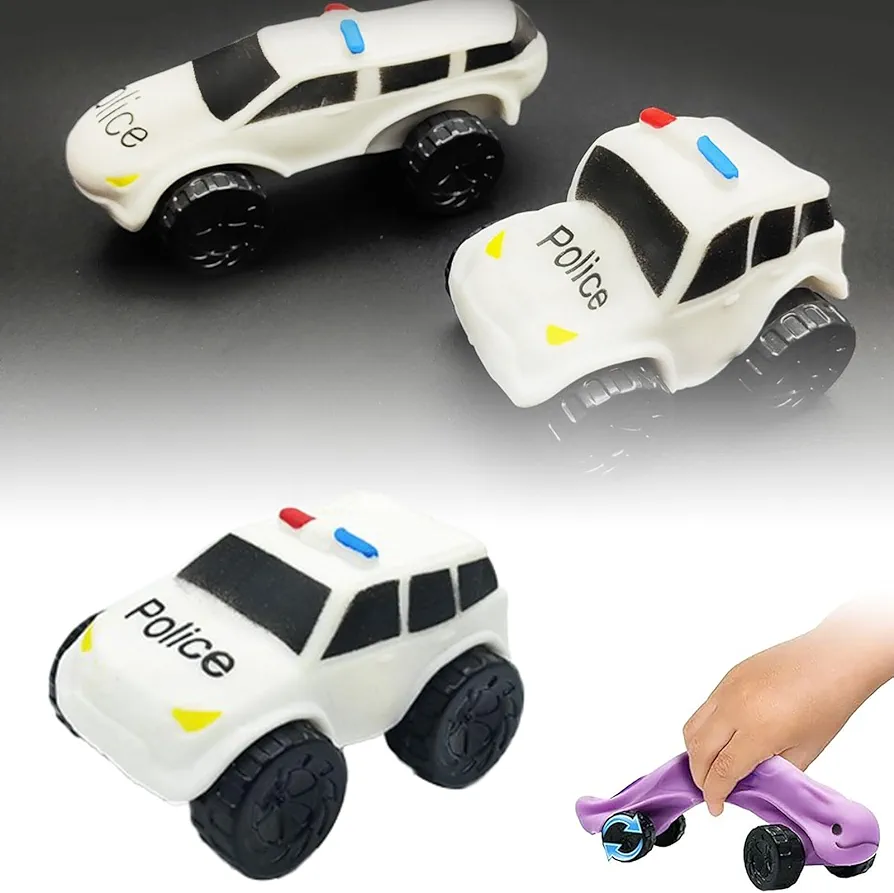 Boys Age 2-3 Years Old Educational Toy Car Deformable Toy Soft Car Toy TPR Elastic Car Toy Stretchable Slow Mexican Dinosaur Car Toy Stem Kids 4-6 (A, 10X6.1X6cm)