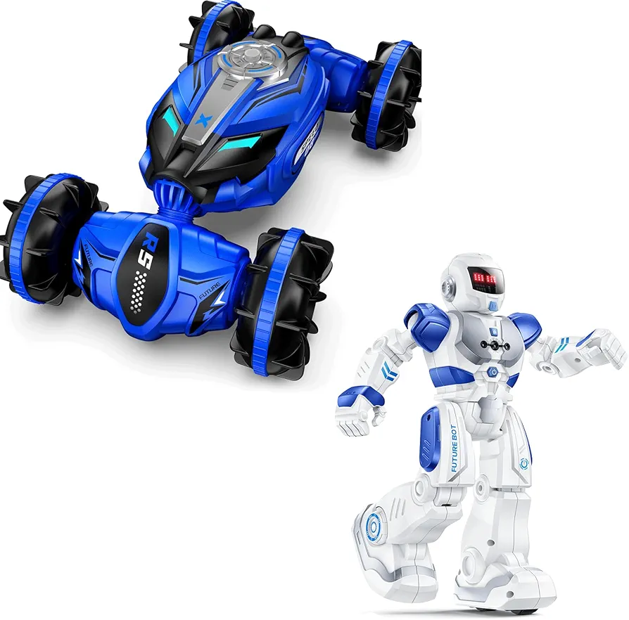 Ruko 6088 Programmable Robot and Q150 Amphibious Remote Control Car