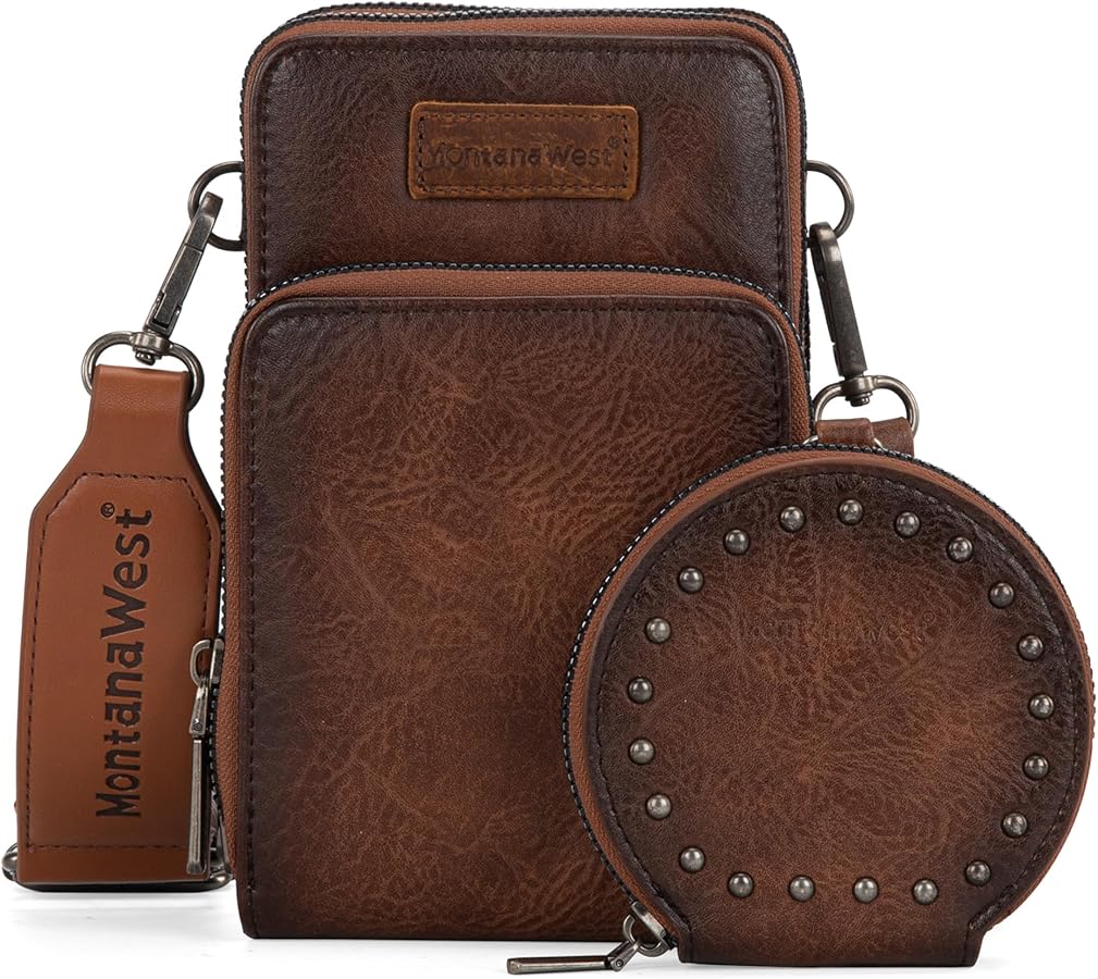 Montana West Small Crossbody Bag Cellphone Purse for Women with Coin Purse