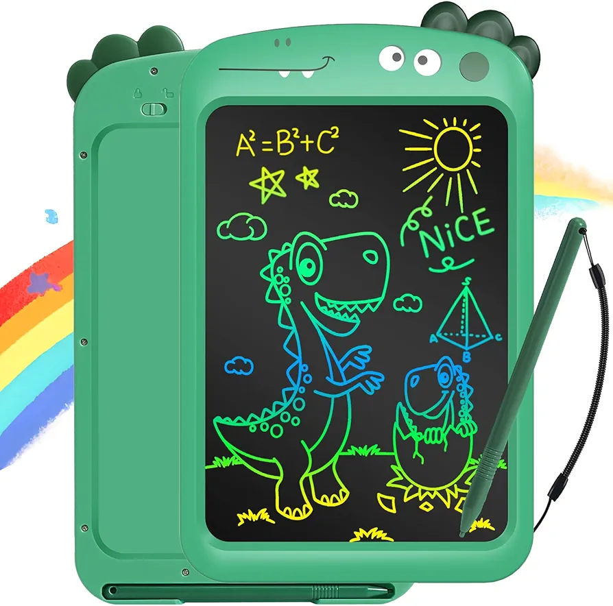 LCD Writing Doodle Tablet for Kids 3-6 Years Old, Kids Toys Colorful Screen Drawing Pad, 8.5 Inch LCD Toddler Doodle Board, Christmas Birthday Gifts, Educational Dinosaur Toys for Boys Girls