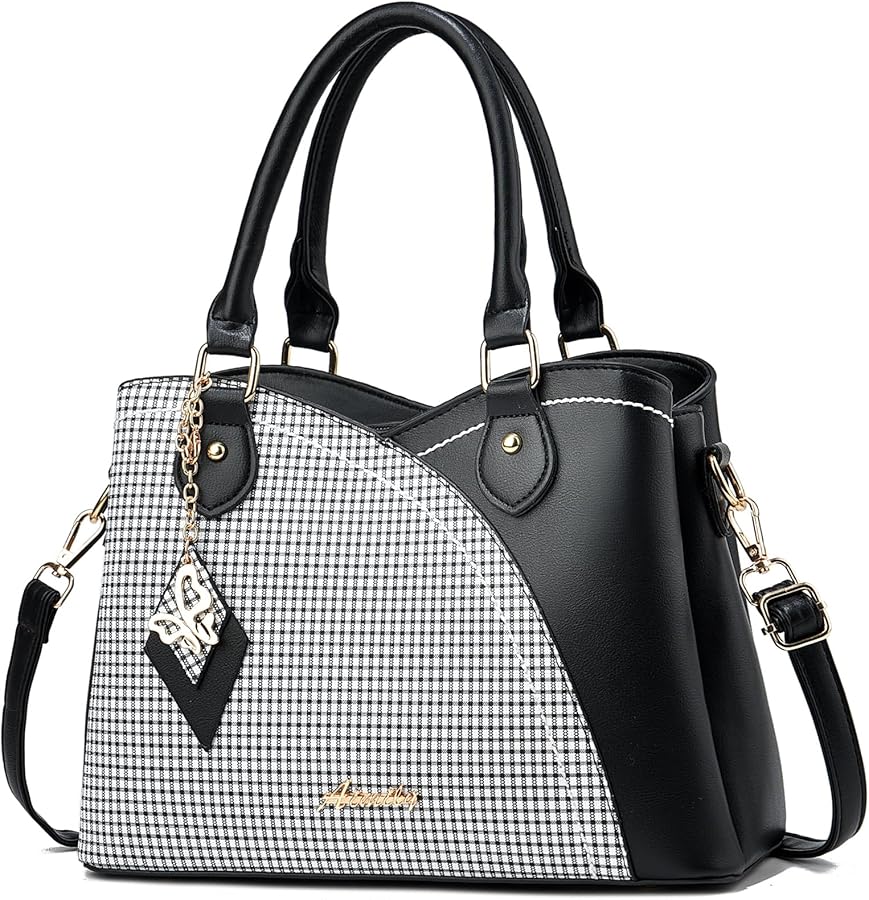 Purses and Handbags for Women Tote PU Leather Ladies Satchel Top Handle Crossbody Shoulder Bag