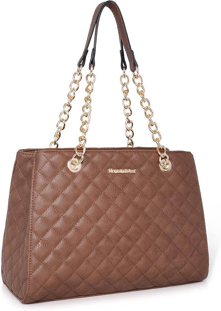 Montana West MEDIUM Chain Shoulder Bag for Women Hobo Handbags Tote Purse