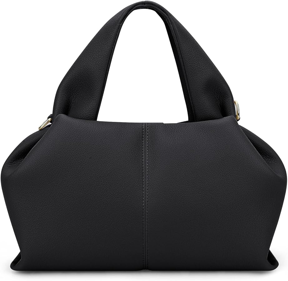 JQWYGB Cloud Pouch Bag Dumpling Clutch Purse Handbag Leather Tote Shoulder Bag Retro Crossbody bag with Removable Strap