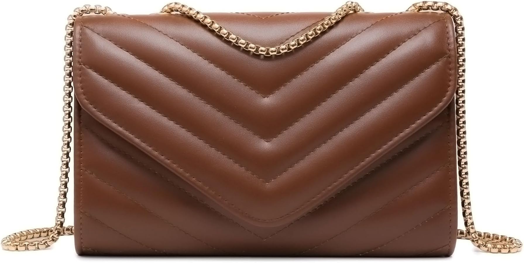 Dasein Women Small Quilted Crossbody Bags Stylish Designer Evening Bag Clutch Purses and Handbags with Chain Shoulder Strap