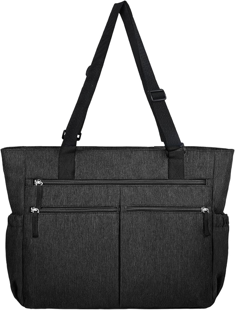 Marvolia Tote Bag for Women Work Large Tote Bags with Zipper Pockets Foldable Shoulder Handbags for Travel, Beach, Gym