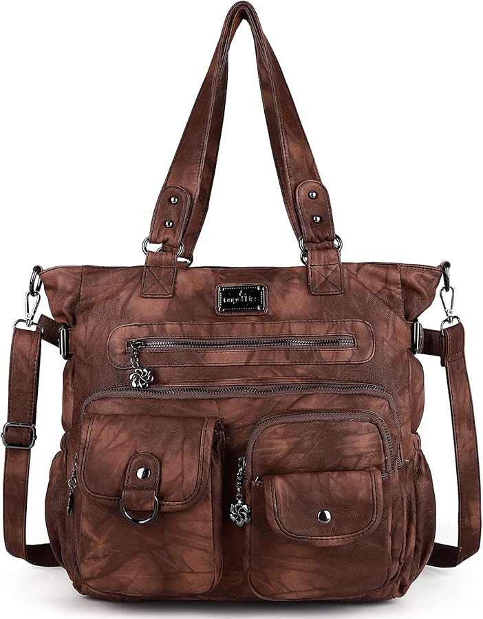 Angelkiss Purses and Handbag for Women Soft Leather Hobo Bags Satchel Shoulder Bags Ladies Tote Crossbody Bag