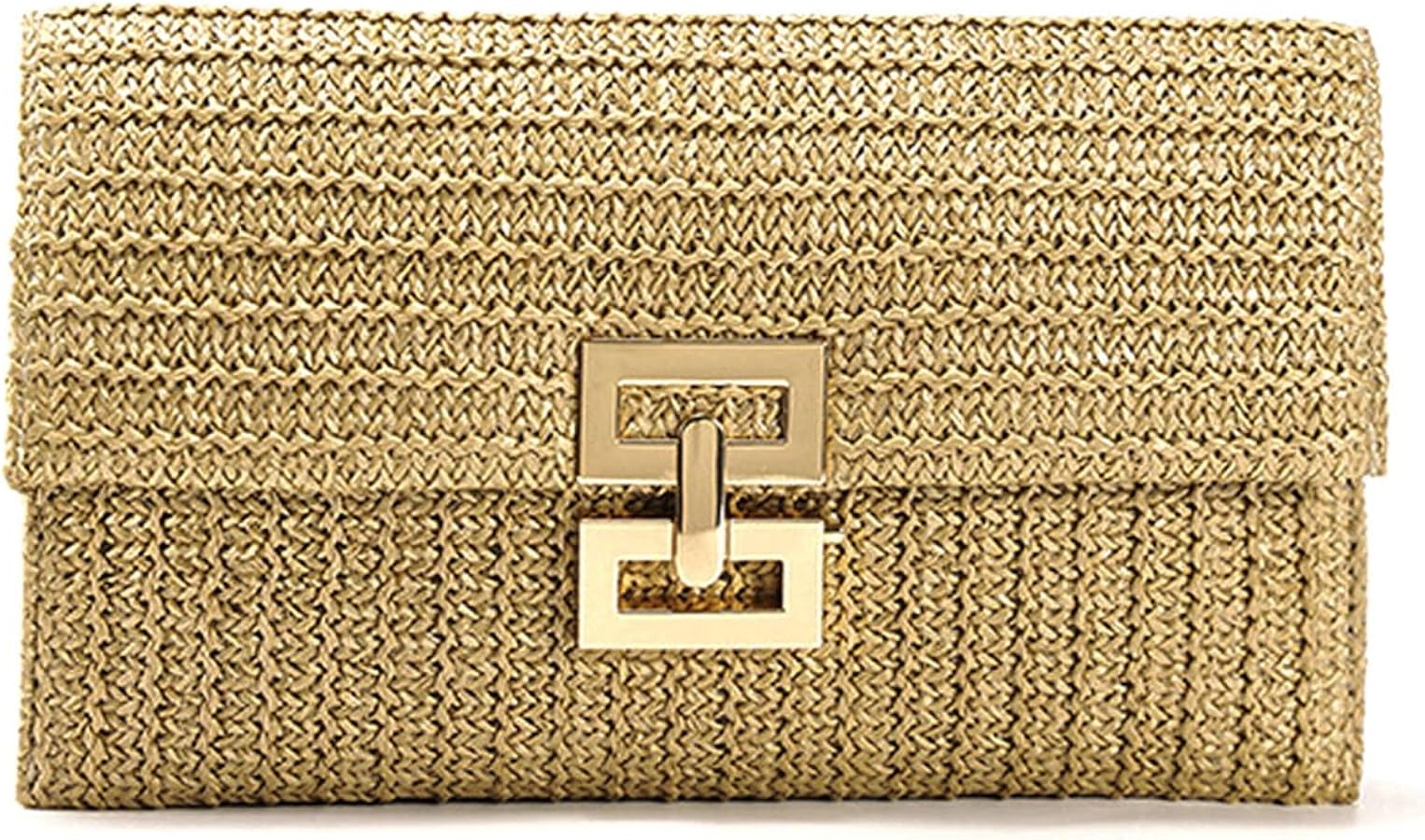 Straw Clutch Purse for Women Cute Vacation Beach Straw Clutch Bags Summer Woven Bag Envelope Handbag Bag 2024