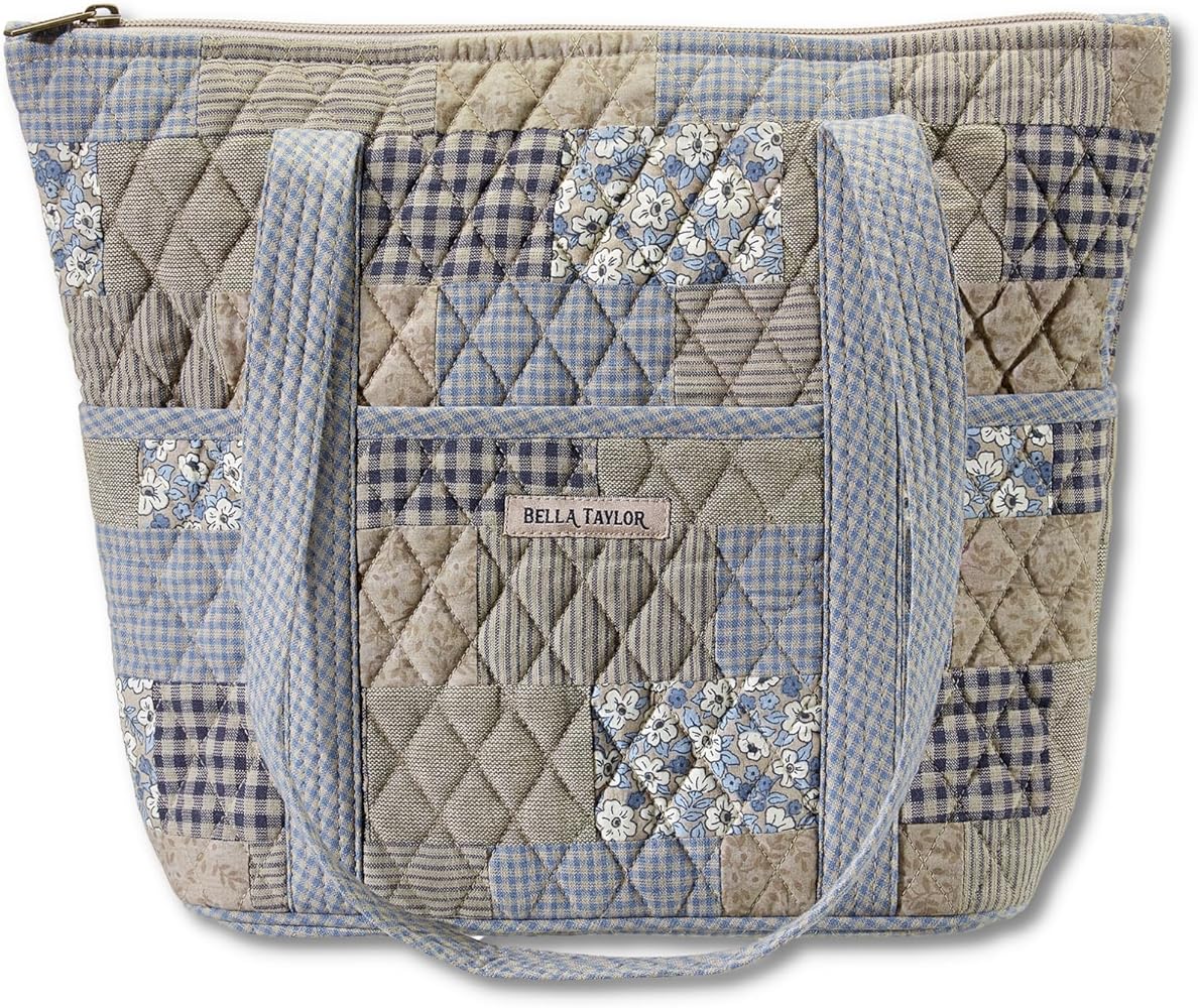 Bella Taylor Stride Tote | Lightweight Quilted Fabric Handbags for Women