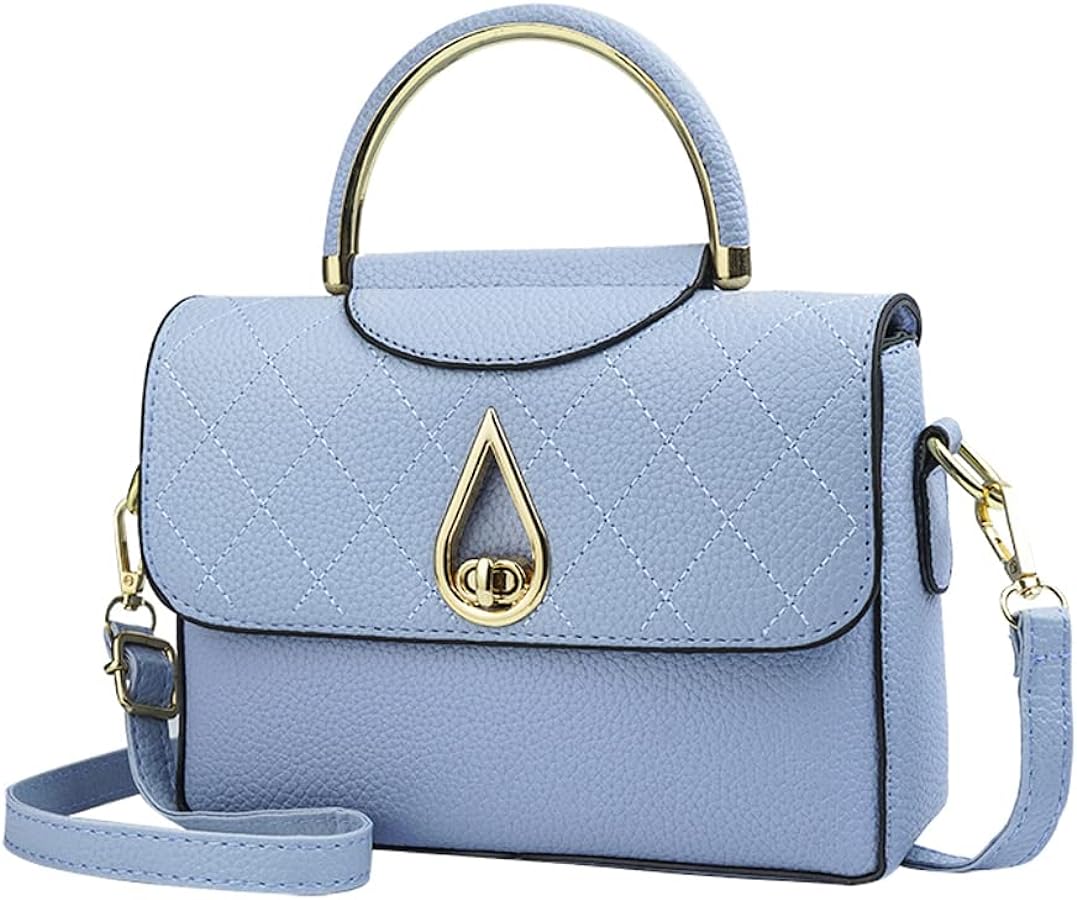 Covelin Women's Small Leather Handbag Tote Shoulder Crossbody Bag