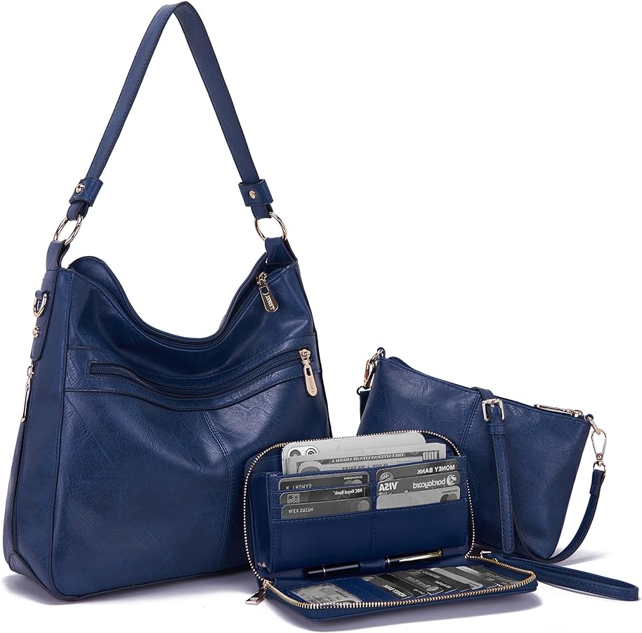 Women Large Crossbody Bags Ladies Satchel Shoulder Handbags Purse and Wallet Set for Women Totes Hobo Purses