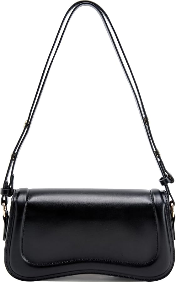 Small Shoulder Bags,Trendy Crossbody Purses for Women Waterproof Leather Handbags Clutch Tote Designer Bags black purse