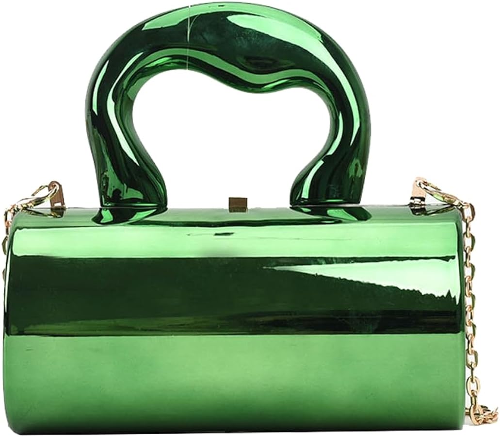 Acrylic Clutch Tote Bag for Women Silver Purse Hobo Bag Satchel Crossbody Bags Y2k Purse Acrylic Purse Shoulder Bag 2024