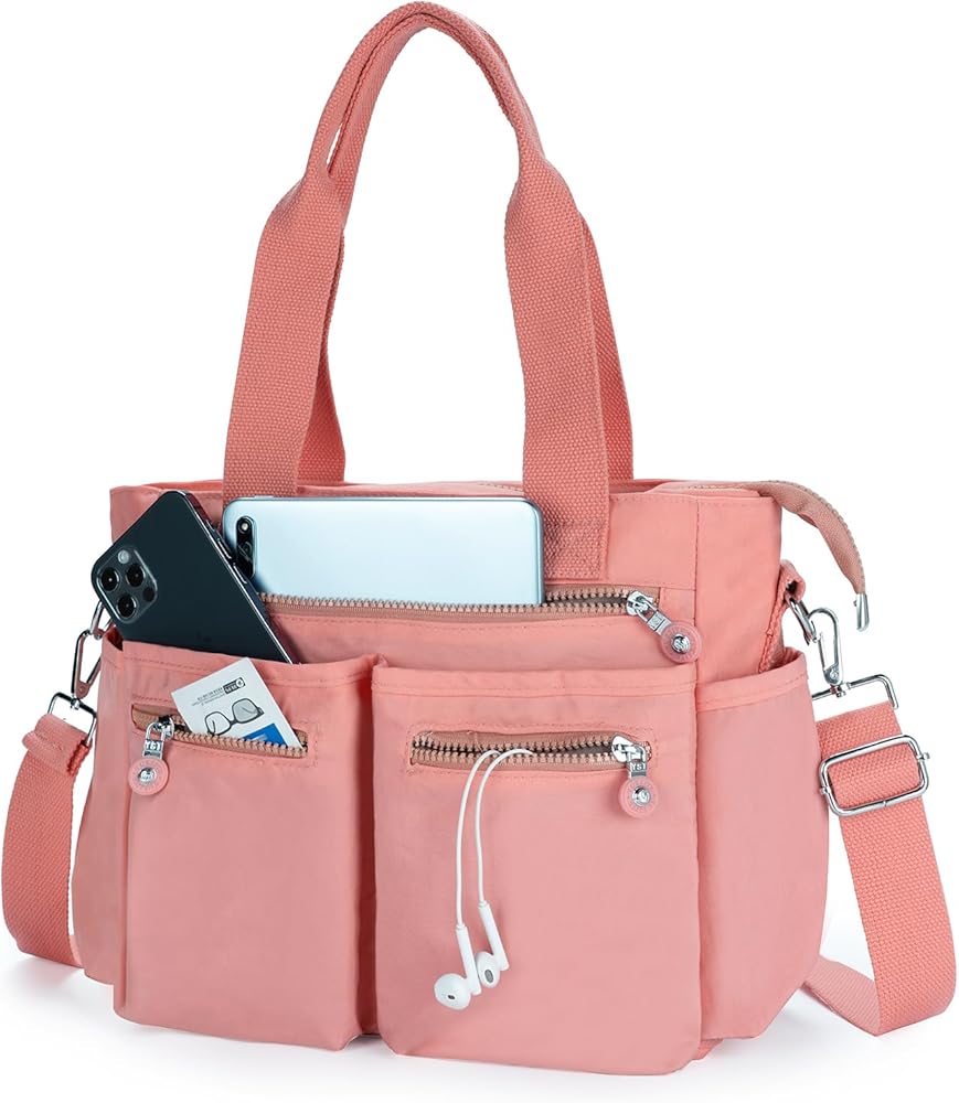 Tote Bag for Women Canvas Tote Bags Handbags for Women Crossbody Bag with Multiple Pockets