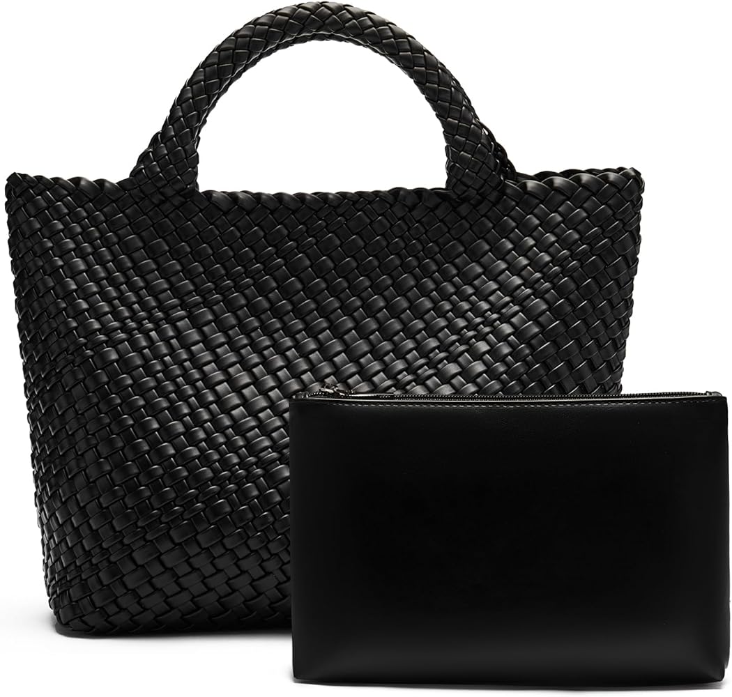 BOSTANTEN Woven Bags for Women Large Leather Tote Bag Summer Beach Travel Handbags Shopper Shoulder Bag Trendy