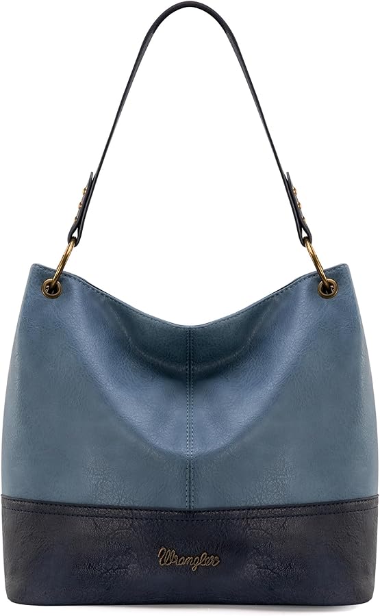 Wrangler Hobo Bags for Women Vegan Leather Top Handle Shoulder Purses and Handbags
