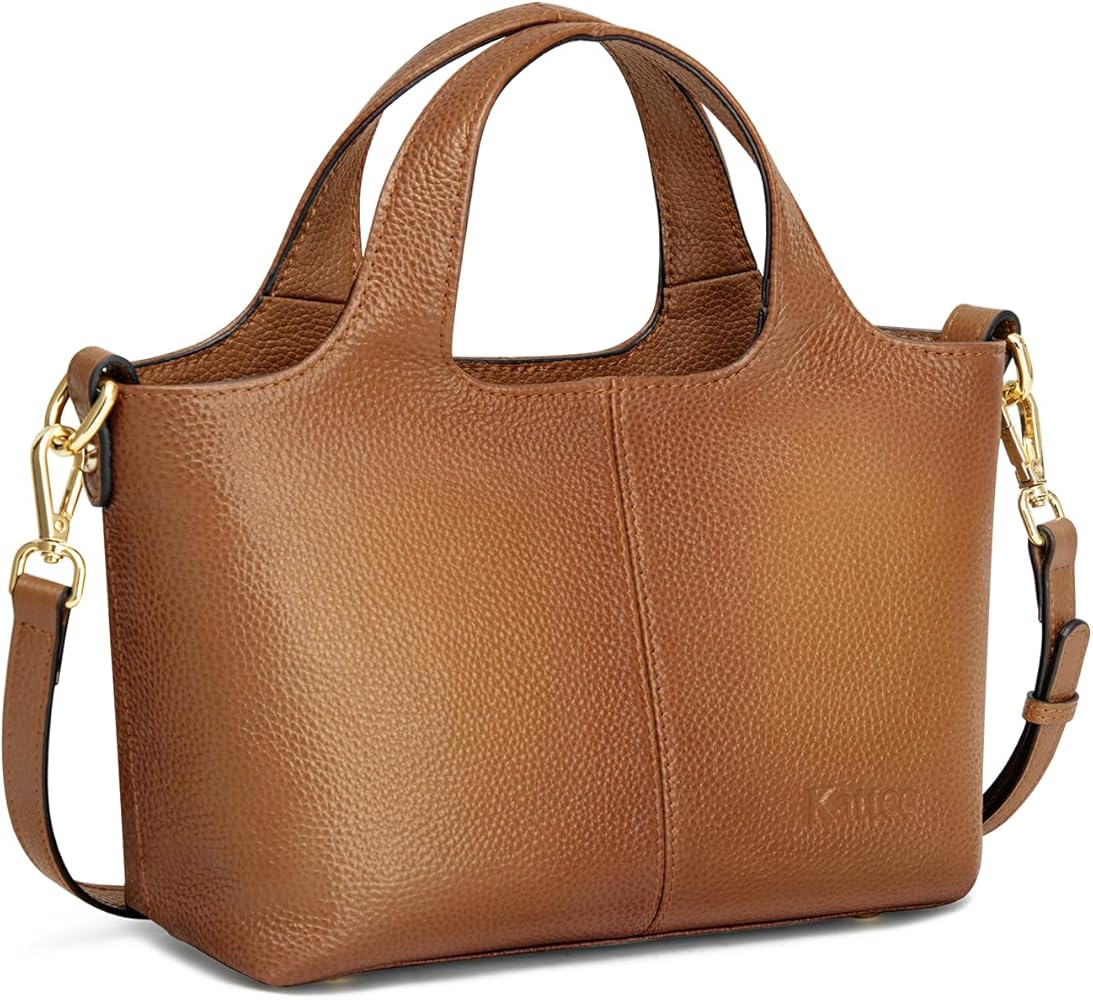 Kattee Genuine Leather Purses and Handbags for Women Crossbody Shoulder Tote Bag Soft Satchel Top Handle