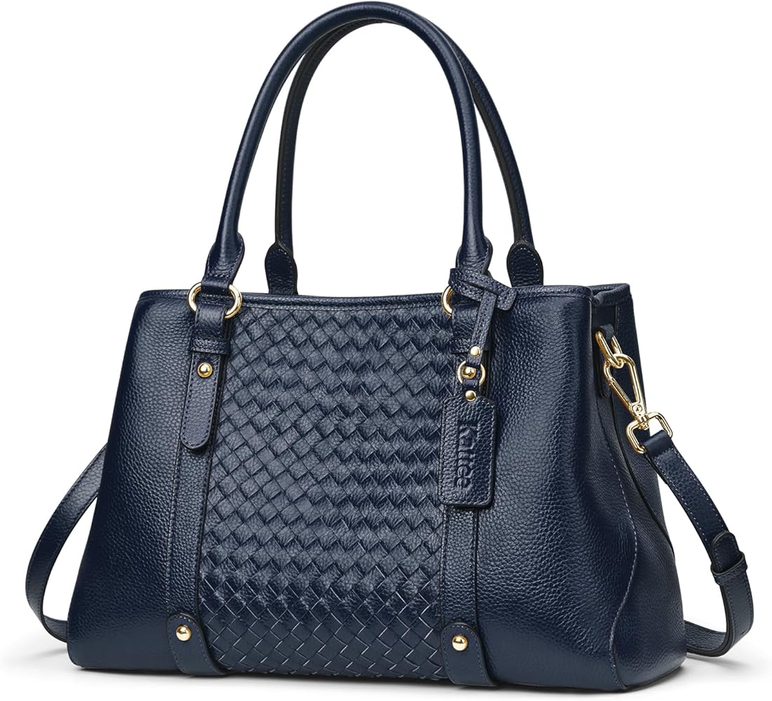 Kattee Women Soft Genuine Leather Satchel Bags Top Handle Crossbody Purses and Handbags Totes Shoulder Hobo
