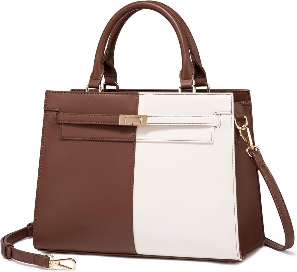 LOVEVOOK Purses and Handbags for Women PU Leather Multiple Pockets Satchel Shoulder Bags Top Handle Tote Bag for Ladies