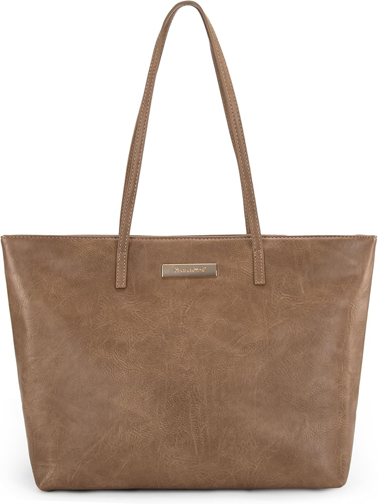 Montana West Tote Bags for Women Purses and Ladies Handbags Medium Size Shoulder Bags with Zipper