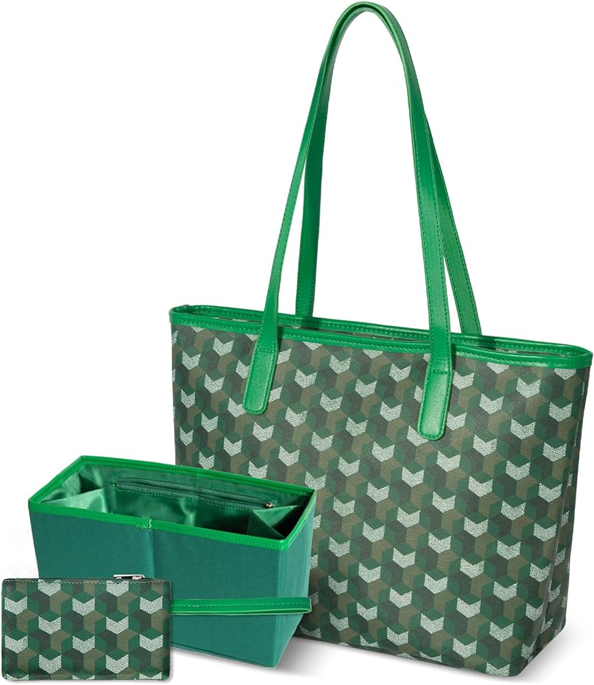 Large Tote Bags for Women, Fashion Leather Top-Handle Purse for Women with Inner Wallet for Travel Work