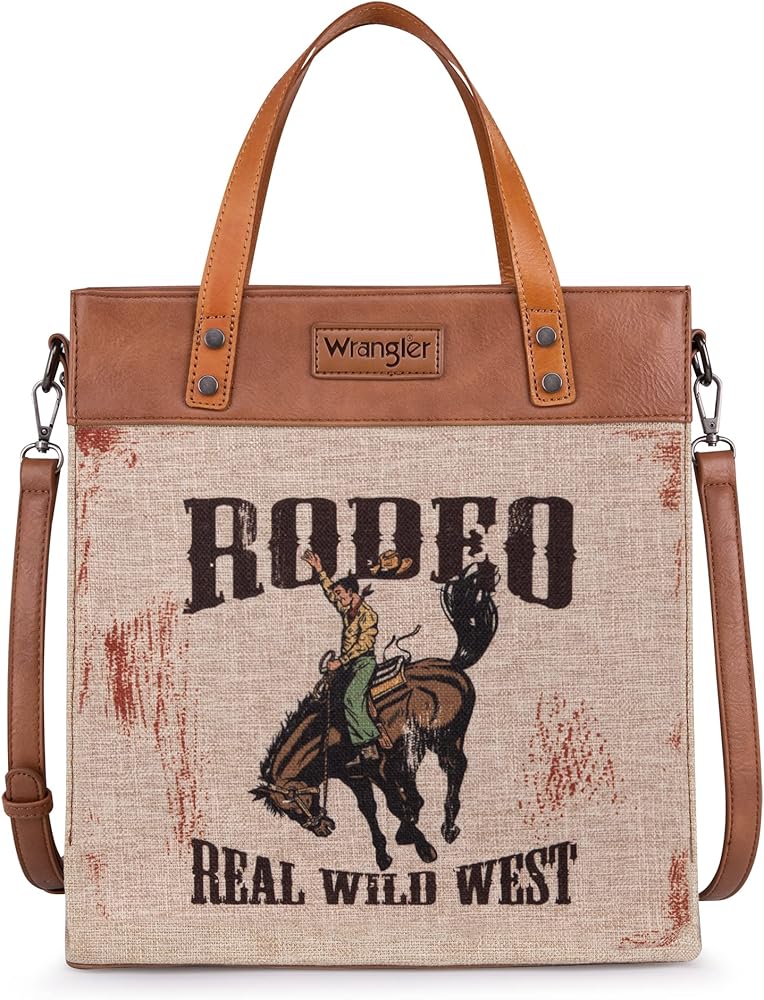 Montana West Wrangler Aztec Shoulder Bag Canvas Top Handle Handbags for Women