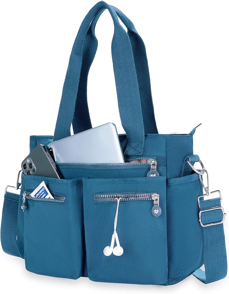Tote Bag for Women Canvas Tote Bags Handbags for Women Crossbody Bag with Multiple Pockets