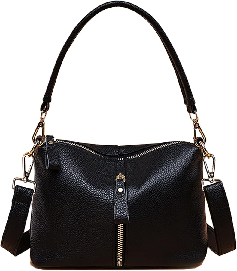 Leather Hobo Bags for Women Purse and Handbag Small Crossbody Bag Tote Bag 2 Straps Shoulder Bag Satchel Purse