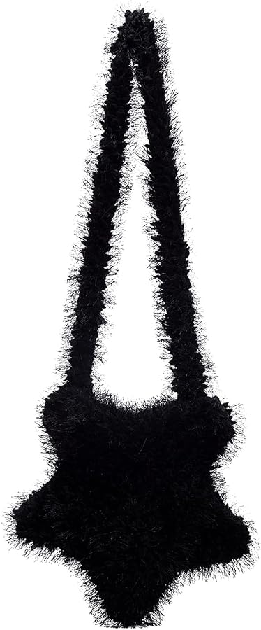 Verdusa Women's Fuzzy Crossbody Tote Bags Furry Shoulder Bags Furry Purse Handbag