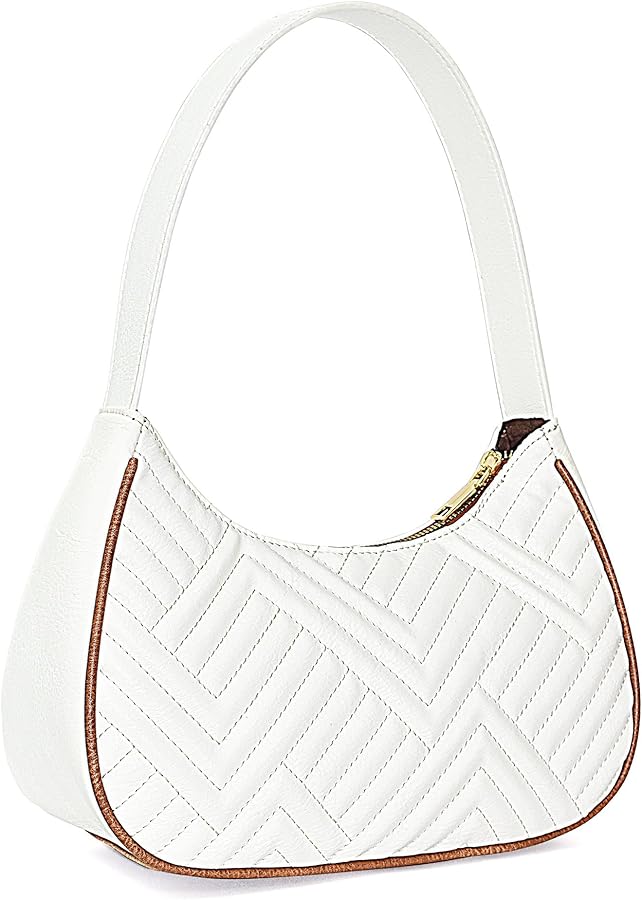 Shoulder Bags for Women,PU Leather Cute Hobo Tote Handbag,Fashion Retro Classic Mini Clutch Purse with Zipper Closure