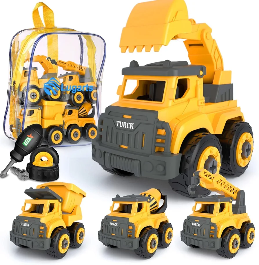 Take Apart Building Toys Truck | Construction Gift Toys for 3,4,5,6,7 Years Old Boys | Boy Toys for Kids | Educational Indoor Outdoor Beach Toys for Playing with Sand