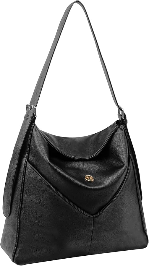 PS PETITE SIMONE Hobo Bags for Women Vegan Leather Large Tote Bag with Adjustable Strap Trendy Shoulder Bags Abby