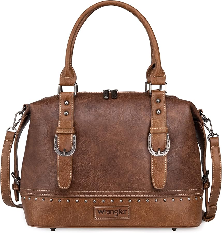Wrangler Doctor Bag Top Handle Purse Hobo Shoulder Barrel Satchel Handbags for Women