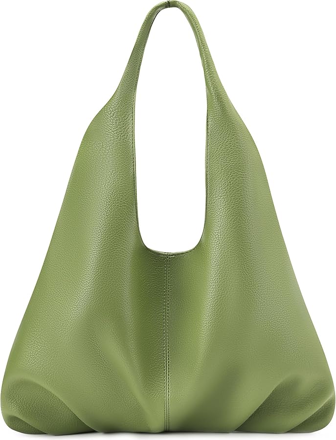 NIUEIMEE ZHOU Hobo Handbags for Women Retro Vegan Leather Shoulder Bags Tote Clutch Purses