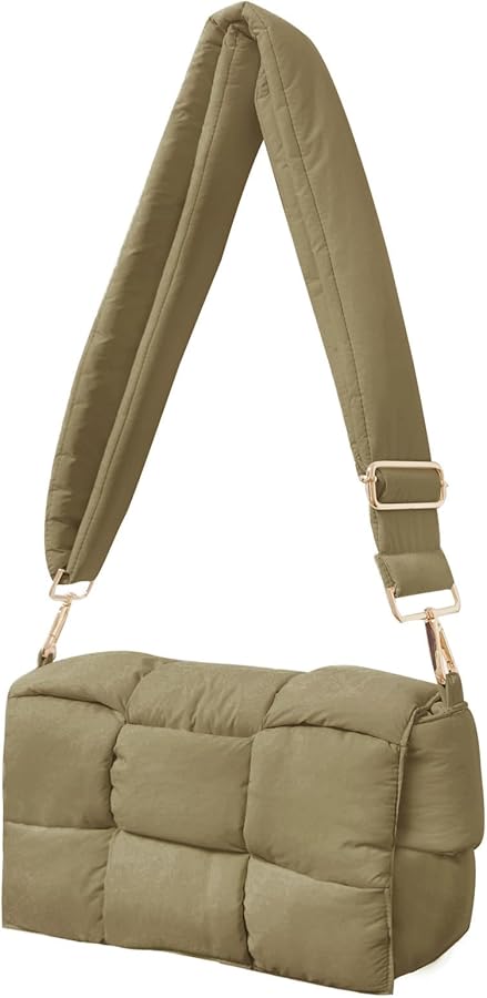 NAARIIAN Puffer shoulder bag Nylon padded woven handbag designer crossbody dupes women down purse