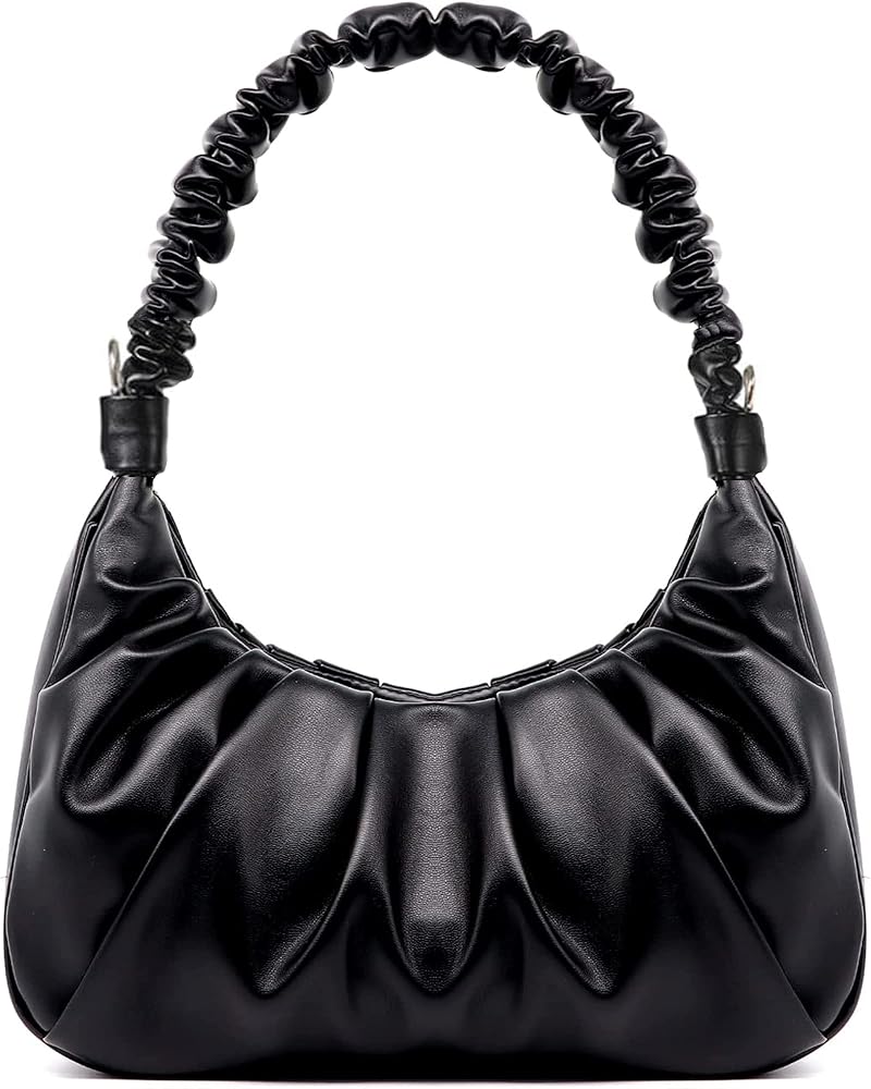 NIUEIMEE ZHOU Small Shoulder Bag for Women Classic Clutch Trendy Tote HandBag Crossbody Purse with Button Closure