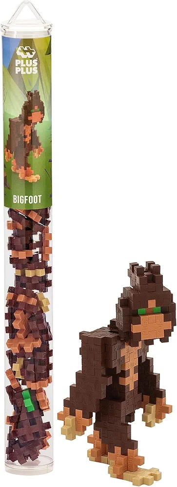 PLUS PLUS - Bigfoot - 70 Piece, Construction Building Stem/Steam Toy, Interlocking Mini Puzzle Blocks for Kids, Mini Maker Tube