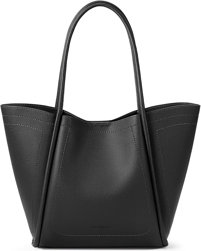 BOSTANTEN Work Purses for Women Vegan Leather Shoulder Bag Large Tote Handbag for Travel 2024
