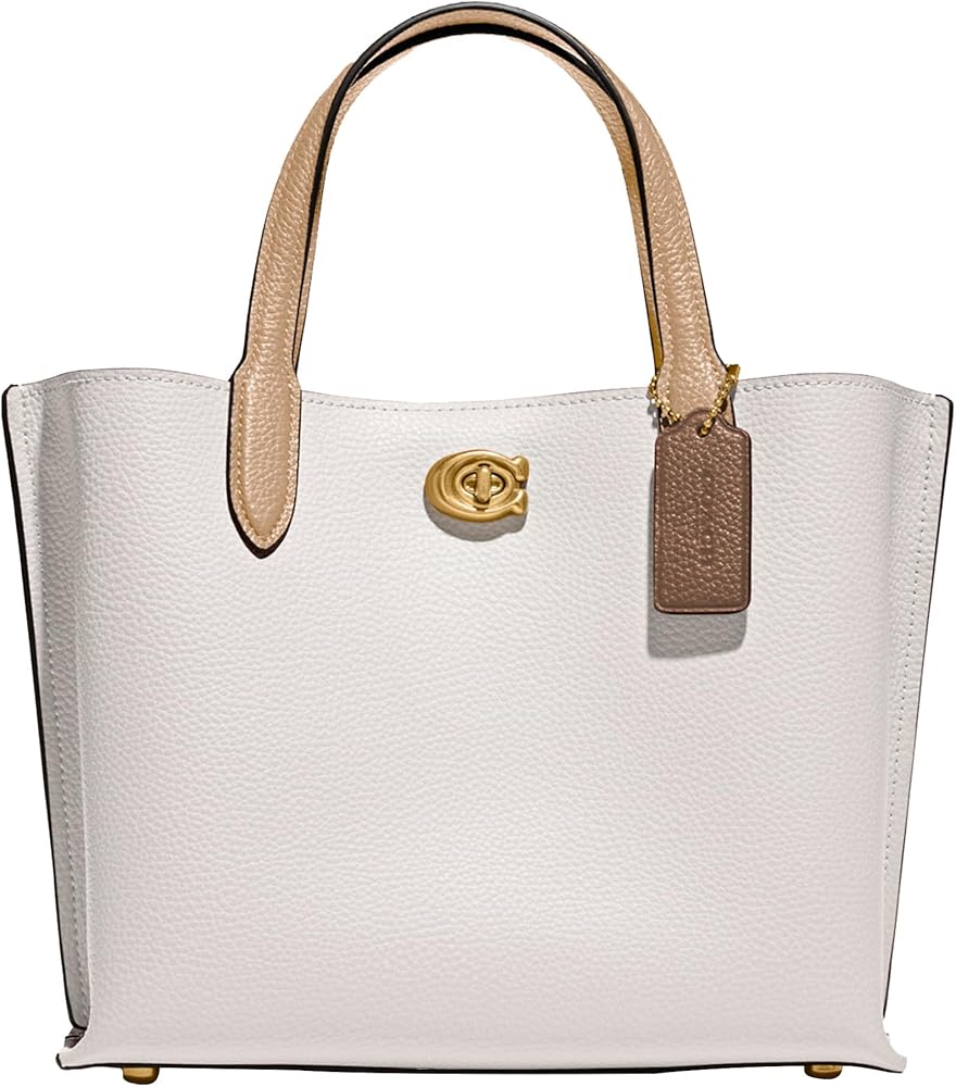Coach Womens Color-Block Leather Willow Tote 24