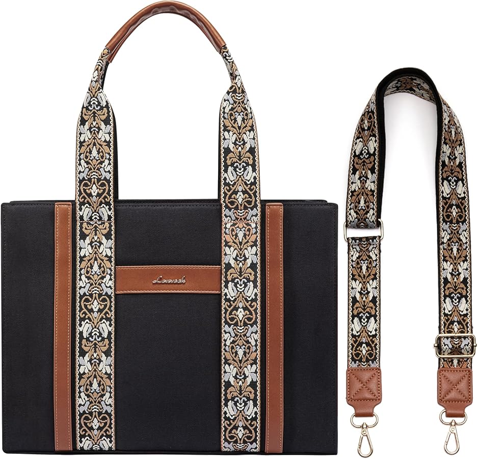 LOVEVOOK Canvas Purses for Women, Crossbody Bags with Top Handle, Boho Aztec Tote Handbag Shoulder Bag Satchel for Gift
