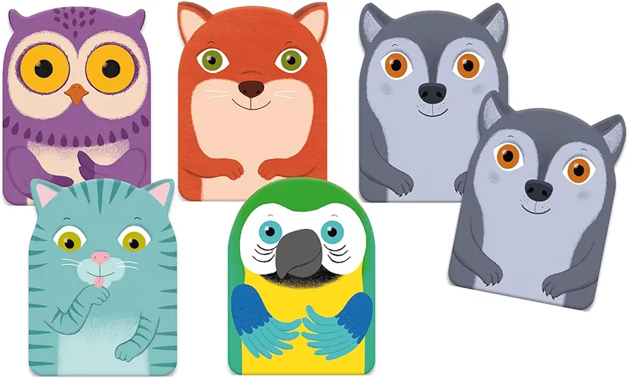 DJECO Little Family Card Game - Enjoy Family Time w/Your Kids - Fun, Educational & Engaging Activity for Family & Friends - Wooden Matching Toy for Toddler & Children 2+ Years Girls & Boys
