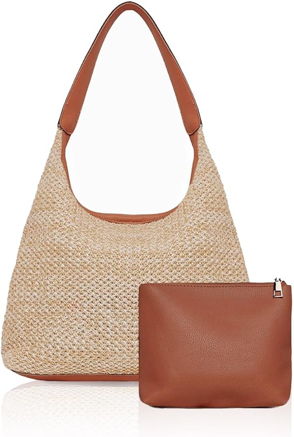 Straw Tote Bag for Women - Boho Tote Handbags for Fall 2024
