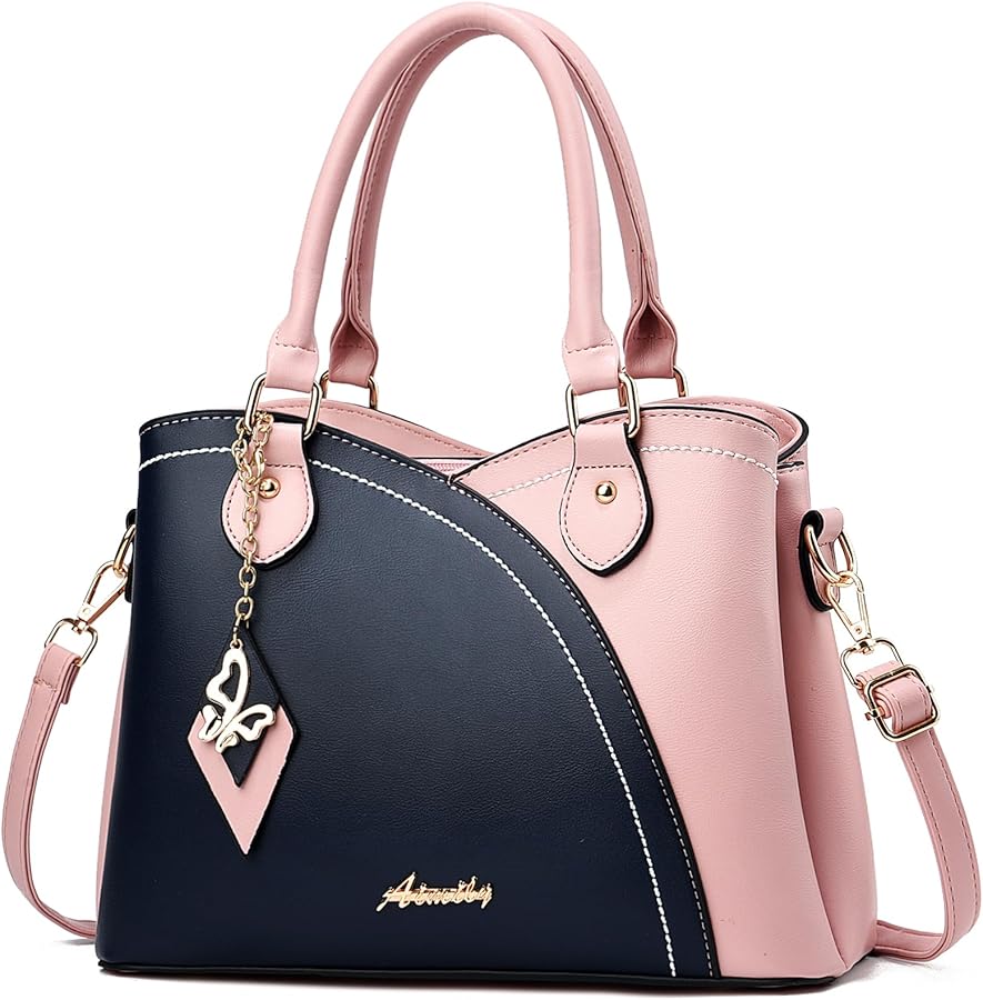 Purses and Handbags for Women Tote PU Leather Ladies Satchel Top Handle Crossbody Shoulder Bag