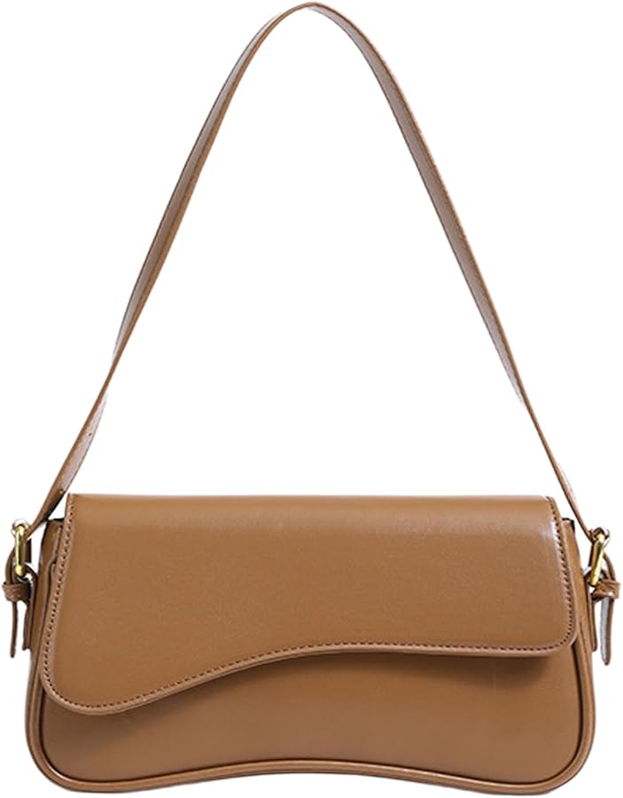 Small Shoulder Bags for Women,Crossbody Purses,Retro Vegan Leather Tote Handbag, Clutch Hobo Purse with Zipper